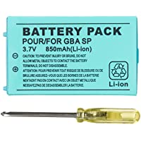 OSTENT 850mAh Recargable Litio-ion Batería + Equipo Herramienta Paquete Compatible con Nintendo Game Boy Advanced GBA SP…
